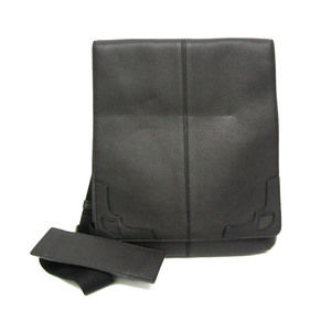 CARTIER Black Leather Shoulder Bag